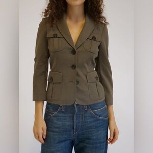 Moschino Vintage Women's Olive Green Blazer Jacket! Size 12.